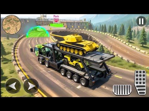 Heavy Tank Transporter Truck – Army Cargo Trailer Simulator