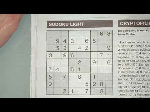 How to solve a Sudoku Light puzzle (with a Pdf file) 03-22-2019 part 1 of 2