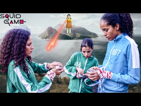 Verity, Sana et Lina reçoivent une carte SQUID GAME | PRISONNIÈRES sur une ÎLE MYSTÉRIEUSE ! 😱🏝️