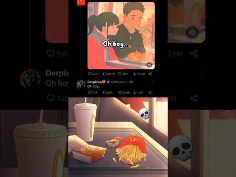 Derpixon is menace | mc Donald's animation #anime #animation #shorts