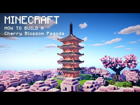 Minecraft: How To Build a Simple Cherry Blossom Pagoda