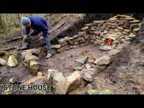 20 Days, a Man Built a STONE HOUSE : The Enigmatic Stone Secret Shelter