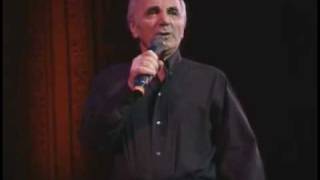 Charles Aznavour  ° Je bois ° I Drink ° French/English lyrics