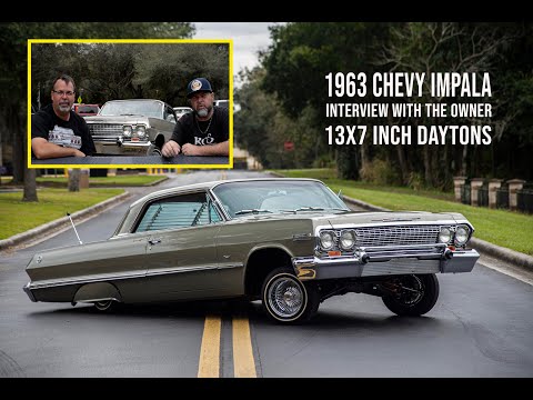 OG clean 1963 Impala juiced on 13x7 inch Daytons