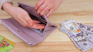 Клатч конверт з кишенею для мобільного шкіряний жіночий ST Leather 19269 фіолетовий