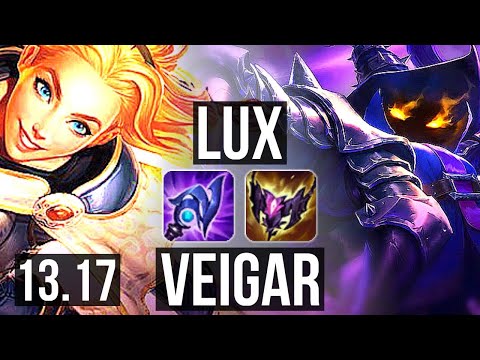 LUX vs VEIGAR (MID) | 8/1/8, 1.7M mastery, 300+ games | EUW Master | 13.17