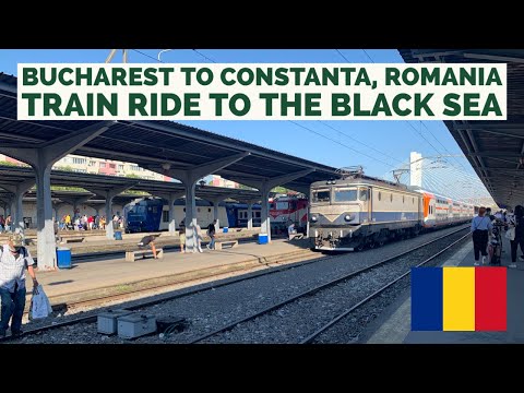 Bucharest to Constanta Romania - Train Ride to the Black Sea 4K 🇷🇴