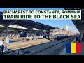 Bucharest To Constanta Romania Train Ride To The Black Sea 4K