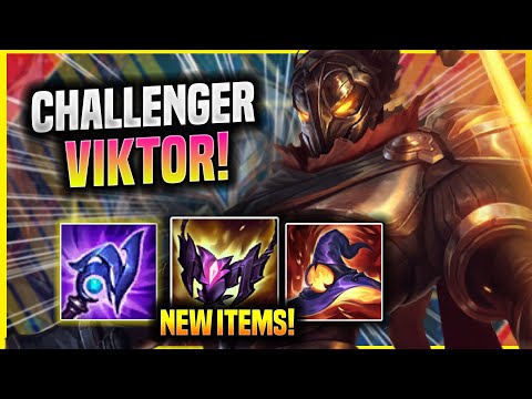 KOREAN CHALLENGER IS INSANE WITH VIKTOR NEW ITEMS! - Korean Challenger Plays Viktor MID vs Ryze! |