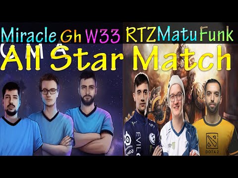 Funkefal With Arteezy and Matumbaman Vs Miracle-, GH and W33. All Star Match!