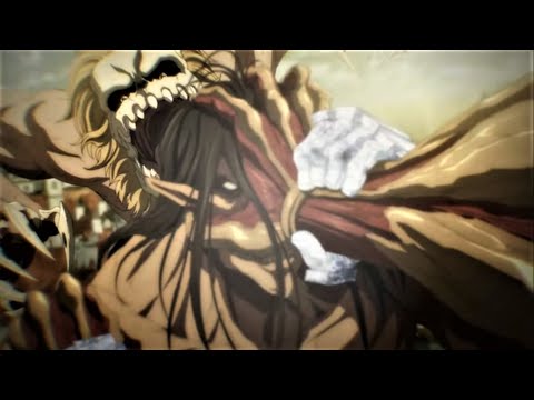 Eren vs Reiner vs Porco full fight (AOT Season 4 part 2) アニメ