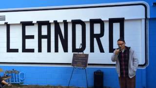 preview picture of video 'Rigo 23 Speaks at the Dedication of his San Leandro Mural'