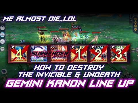 Saint Seiya Awakening - How To Counter Gemini Kanon & Destroy The Newest Line Up Meta Combo!!