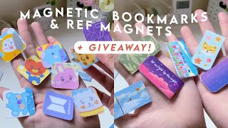 How to make ref magnets & magnetic bookmarks at home w/ itech magnetic sheet 🎨 studio vlog