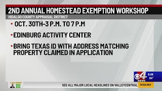 Hidalgo County Appraisal District Homestead Exemption workshop