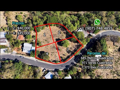 4 Terrenos En Venta en Tejutepeque, Cabañas. Desde $40,000. Cel: +1 (907) 748 4855.