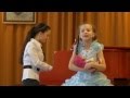 Дети поют: Алена и Олеся Новак - конкурс 10.04.2012 