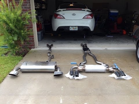 Genesis Coupe stock vs Magnaflow sound