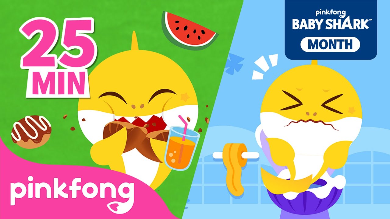 Giornata a Casa di Bimbo Squalo | + Compilazione｜Pinkfong! Canzoni per Bambini
