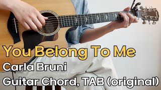 You Belong To Me - Carla Bruni / Guitar TAB, Tutorial