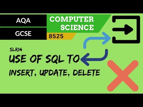 89. AQA GCSE (8525) SLR14 - 3.7 Use of SQL to insert, update, delete
