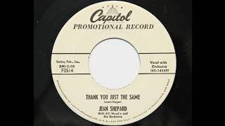 Jean Shepard - Thank You Just The Same (Capitol 3514)