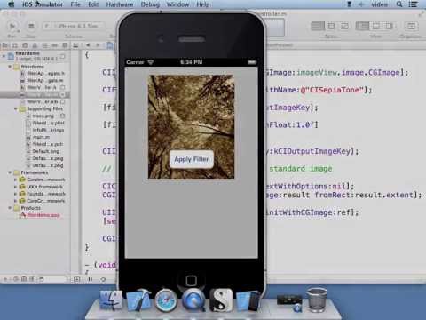 iPhone App Programming:  Core Image - Applying a Filter To an Image (Special Effects)