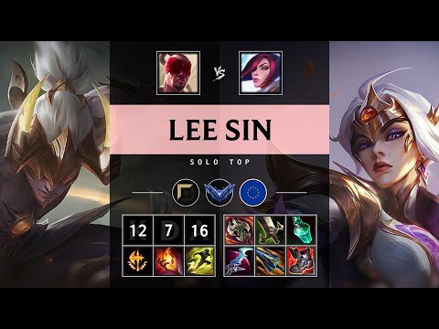 Lee Sin Top vs Fiora - EUW Diamond Patch 25.17