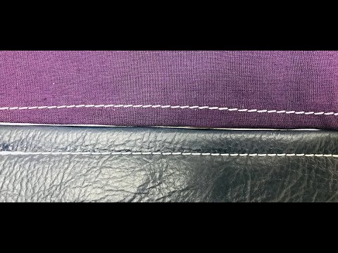 Dürkopp Adler 827 dünner Stoff + dickes Leder