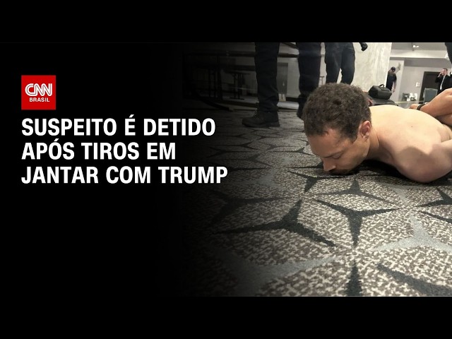 Suspeito de tiroteio em jantar com Trump é detido   AGORA CNN