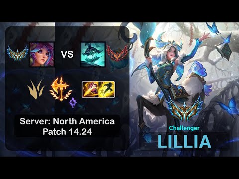 Lillia Jungle vs Hecarim - NA Challenger - Patch 14.24