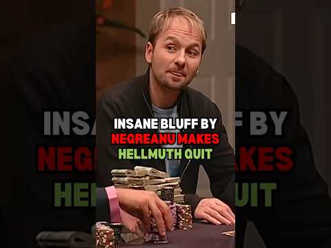 INSANE BLUFF BY NEGREANU MAKES HELMUTH QUIT!!!