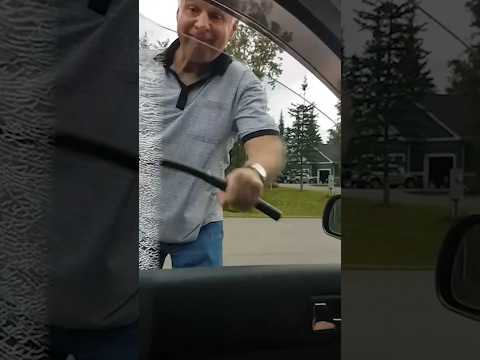 Karen smashes window