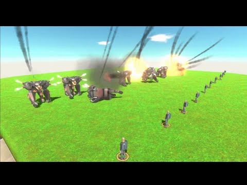 Mutant Primates VS Modern Humans ALL UNITS Fight Battle ARBS | Animal Revolt Battle Simulator