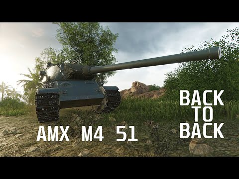 Wot Console - AMX M4 51 - Back To Back Games - 14.7k Combined Altogether