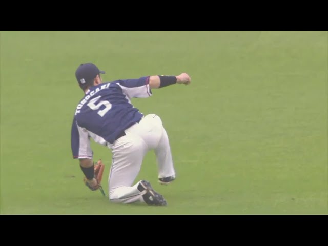 【8回裏】ライオンズ・外崎がチームを救うスーパーキャッチ!! 2018/7/8 E-L