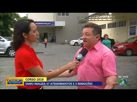 Corso 2018: Samu realiza 47 atendimentos e 3 remoções