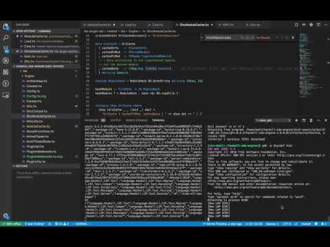 Debugging space leaks in haskell-ide-engine