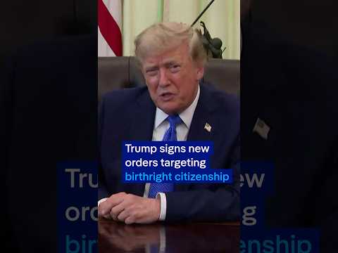 Trump signs new orders targeting birthright citizenship | DW News