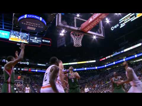 Alex Len 6 points 6 rebounds "First time starter" vs Milwaukee 15.12.2014