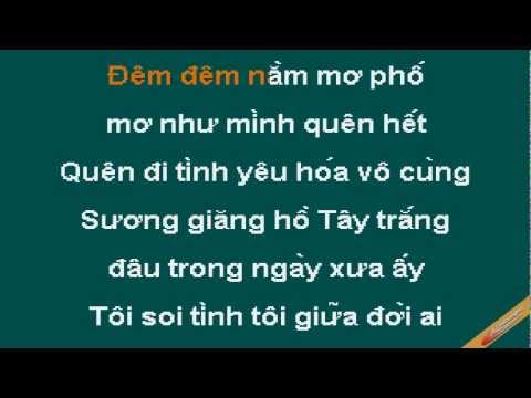 Dem Nam Mo Pho Karaoke - Thu Phương - CaoCuongPro