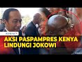 Begini Aksi Paspampres Kenya Rela Terhimpit Demi Lindungi Presiden Jokowi