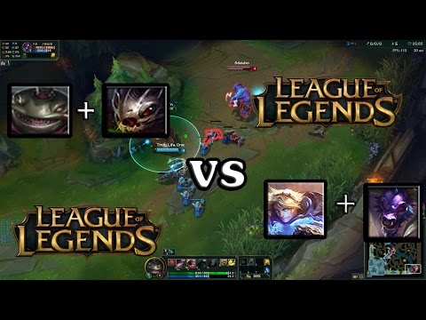 Tahm Kench + Kog'maw Vs Ezreal + Alistar | League of Legends Thug Life #2