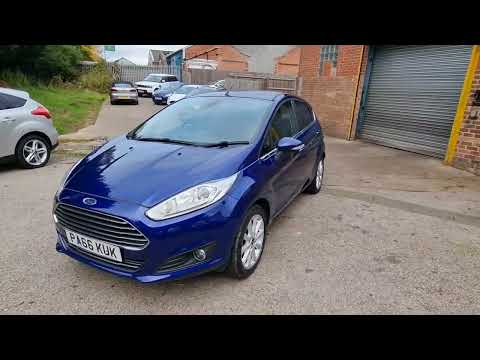 FORD FIESTA 1.0T EcoBoost Titanium Manual Petrol 5dr Hatchback in Metallic Blue 59,221 miles £8,095
