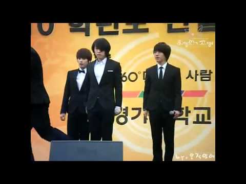 [HD] [fancam] 100302 京畿Kyonggi大學入學式 主晟敏 [SungMin Wings]