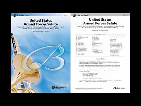 United States Armed Forces Salute, arr. Douglas E. Wagner – Score & Sound