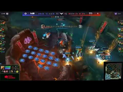 LCK NS Canna Quadra kill Gnar (T1 vs NS)