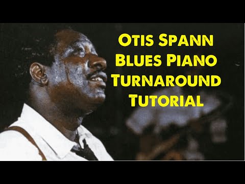 Otis Spann Blues Piano Turnaround Tutorial