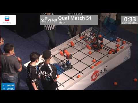 VEX Worlds 2016 - VEXIQ Middle School - Math - Qual 51 (11028B 7010A) 83