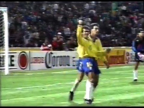 BRASIL 3x0 PARAGUAI - Copa América 1993 (Gols) - Show do Esporte (Band)